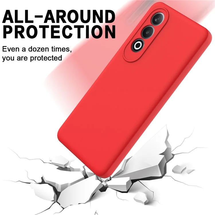 For OnePlus Nord CE4 5G Case Slim-Fit Liquid Silicone Protective Back Cover  with Hand Strap