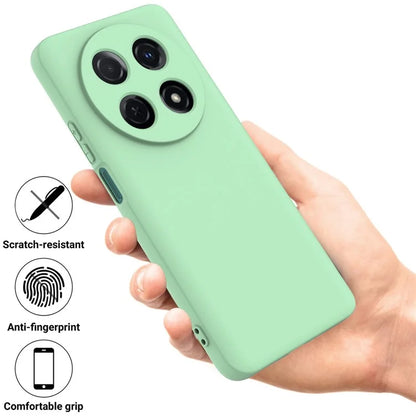 For Huawei nova 12i 4G Case Liquid Silicone Shockproof Slim Phone Cover with Strap