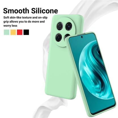 For Huawei nova 12i 4G Case Liquid Silicone Shockproof Slim Phone Cover with Strap
