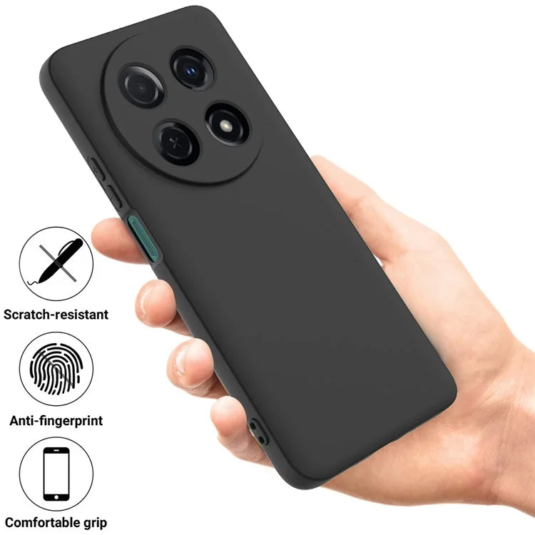 For Huawei nova 12i 4G Case Liquid Silicone Shockproof Slim Phone Cover with Strap