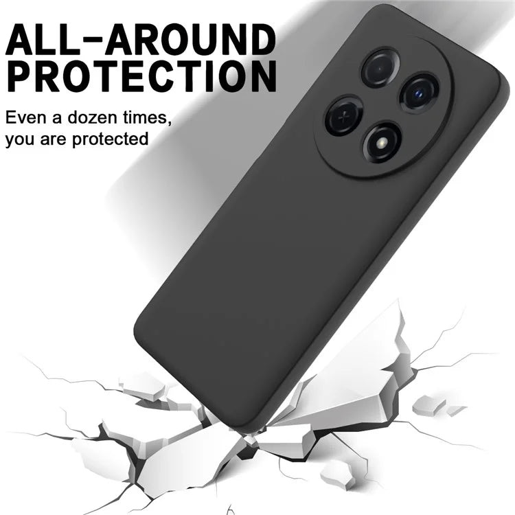 For Huawei nova 12i 4G Case Liquid Silicone Shockproof Slim Phone Cover with Strap