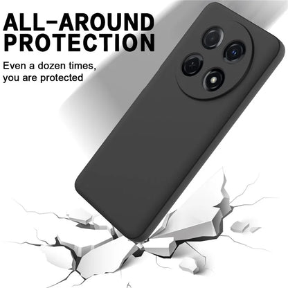 For Huawei nova 12i 4G Case Liquid Silicone Shockproof Slim Phone Cover with Strap