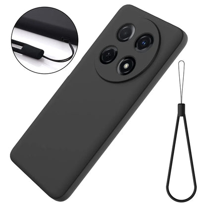 For Huawei nova 12i 4G Case Liquid Silicone Shockproof Slim Phone Cover with Strap