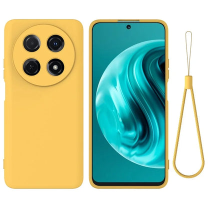 For Huawei nova 12i 4G Case Liquid Silicone Shockproof Slim Phone Cover with Strap