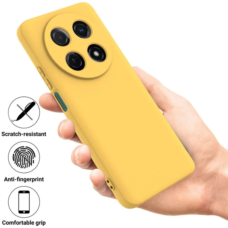For Huawei nova 12i 4G Case Liquid Silicone Shockproof Slim Phone Cover with Strap
