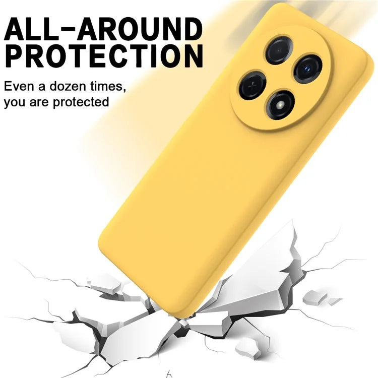 For Huawei nova 12i 4G Case Liquid Silicone Shockproof Slim Phone Cover with Strap