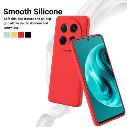 For Huawei nova 12i 4G Case Liquid Silicone Shockproof Slim Phone Cover with Strap