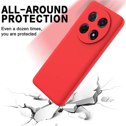 For Huawei nova 12i 4G Case Liquid Silicone Shockproof Slim Phone Cover with Strap