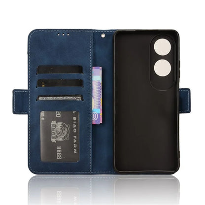 For Oppo A60 4G Case with Multiple Card Slots PU Leather Flip Stand Cell Phone Cover