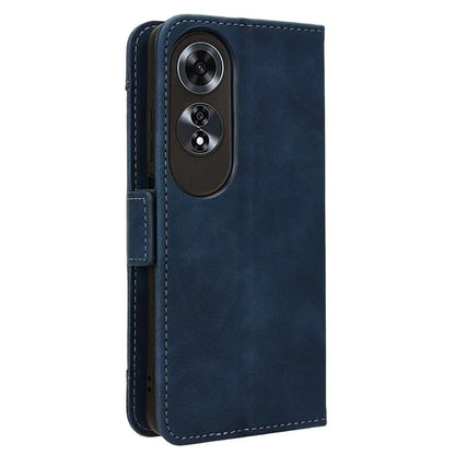 For Oppo A60 4G Case with Multiple Card Slots PU Leather Flip Stand Cell Phone Cover