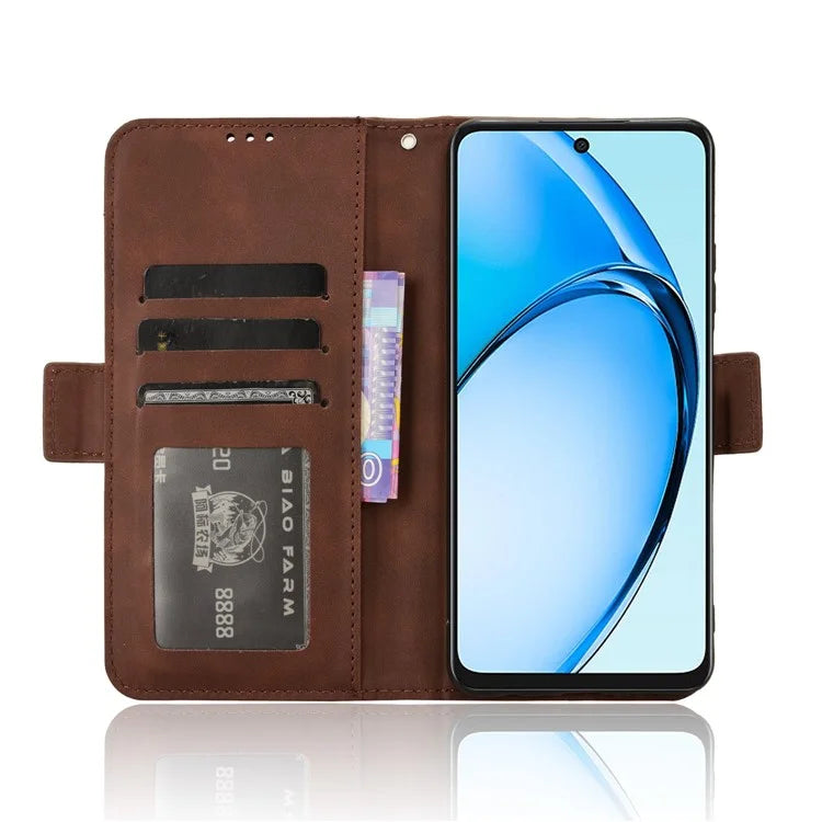 For Oppo A60 4G Case with Multiple Card Slots PU Leather Flip Stand Cell Phone Cover
