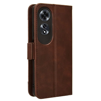 For Oppo A60 4G Case with Multiple Card Slots PU Leather Flip Stand Cell Phone Cover