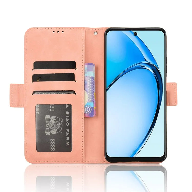 For Oppo A60 4G Case with Multiple Card Slots PU Leather Flip Stand Cell Phone Cover