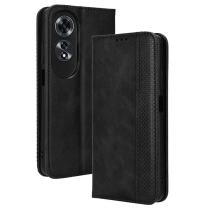 For Oppo A60 4G Leather Case Magnetic Closing Phone Cover with Wallet