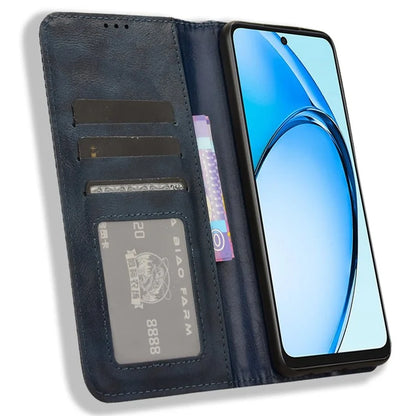 For Oppo A60 4G Leather Case Magnetic Closing Phone Cover with Wallet