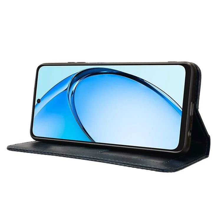 For Oppo A60 4G Leather Case Magnetic Closing Phone Cover with Wallet