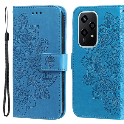For Honor 200 Lite Case Flower Imprinted PU Leather Wallet Phone Folio Cover