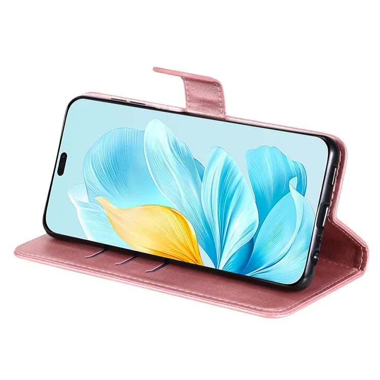 For Honor 200 Lite Case PU Leather Card Slots Zipper Pocket Phone Cover
