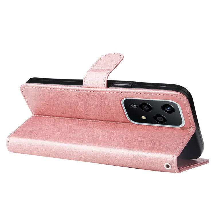 For Honor 200 Lite Case PU Leather Card Slots Zipper Pocket Phone Cover