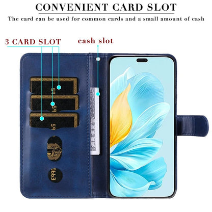 For Honor 200 Lite Case PU Leather Card Slots Zipper Pocket Phone Cover