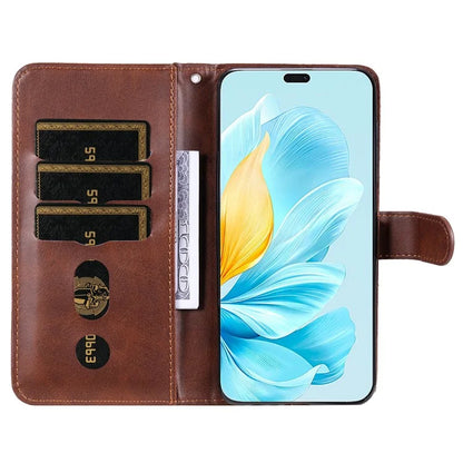 For Honor 200 Lite Case PU Leather Card Slots Zipper Pocket Phone Cover
