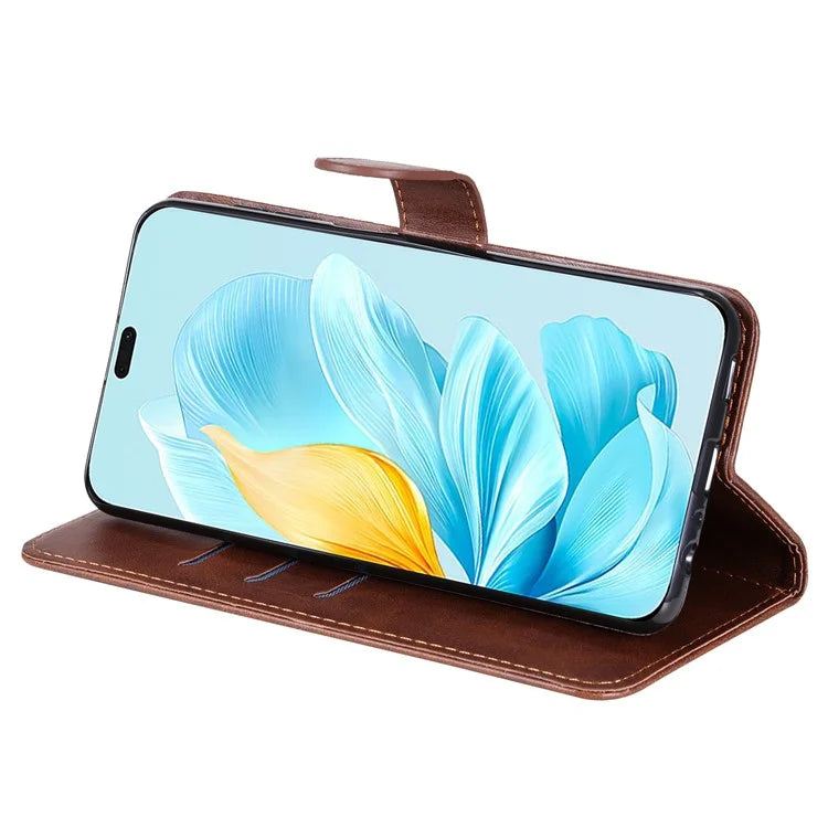 For Honor 200 Lite Case PU Leather Card Slots Zipper Pocket Phone Cover
