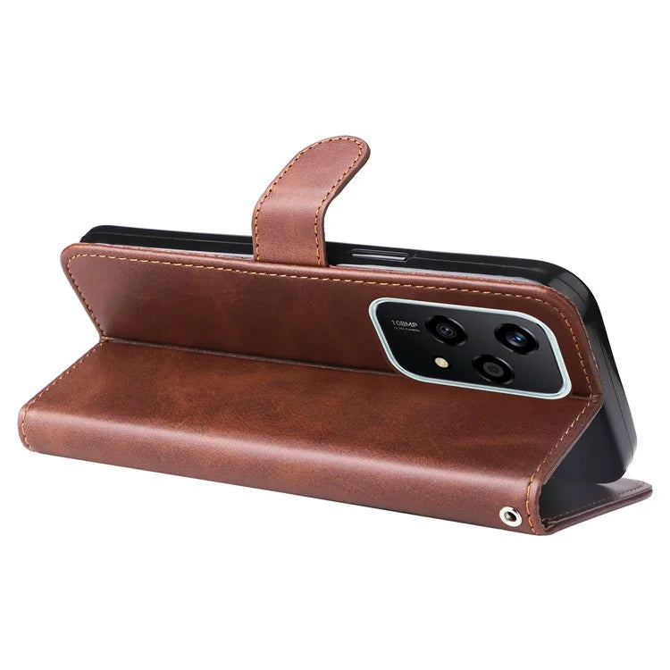 For Honor 200 Lite Case PU Leather Card Slots Zipper Pocket Phone Cover