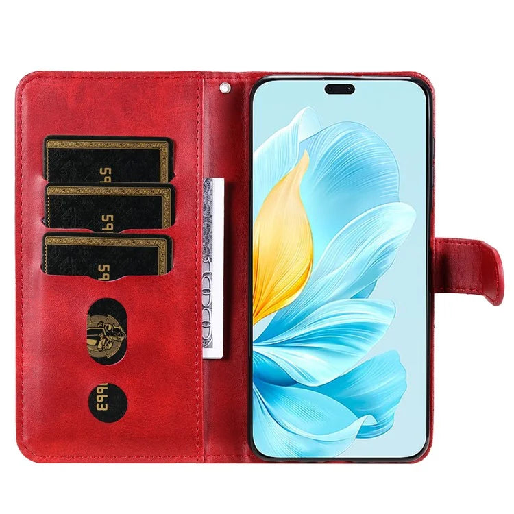 For Honor 200 Lite Case PU Leather Card Slots Zipper Pocket Phone Cover
