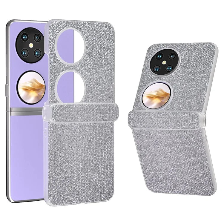For Huawei Pocket 2 Case Matte Edge Diamond Textured PU+PC Phone Protector