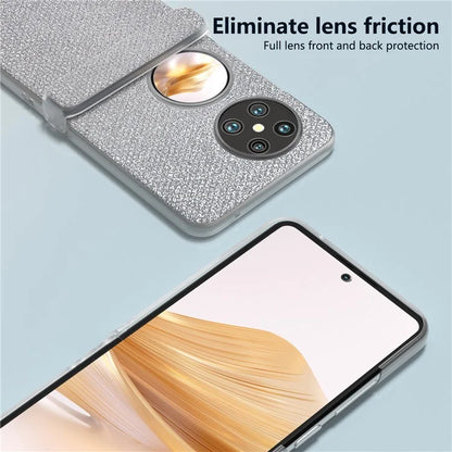 For Huawei Pocket 2 Case Matte Edge Diamond Textured PU+PC Phone Protector