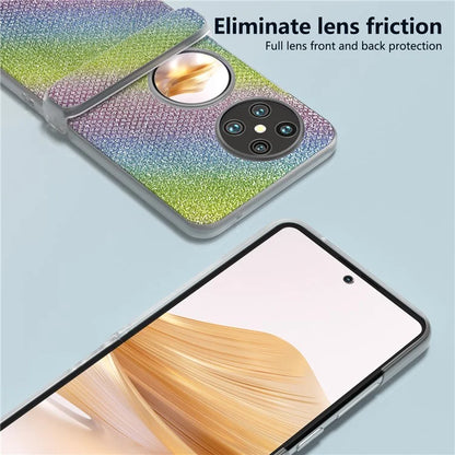 For Huawei Pocket 2 Case Matte Edge Diamond Textured PU+PC Phone Protector