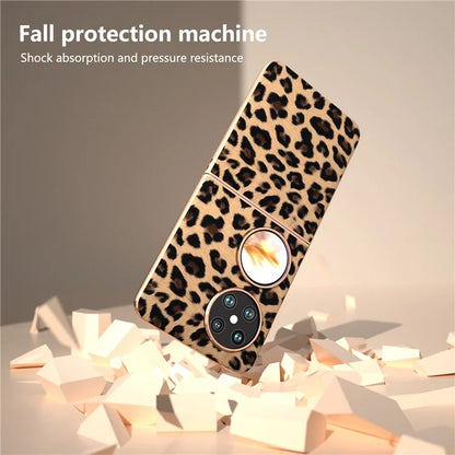 For Huawei Pocket 2 Case Leopard Pattern Leather+PC Ultra Thin Protective Phone Cover