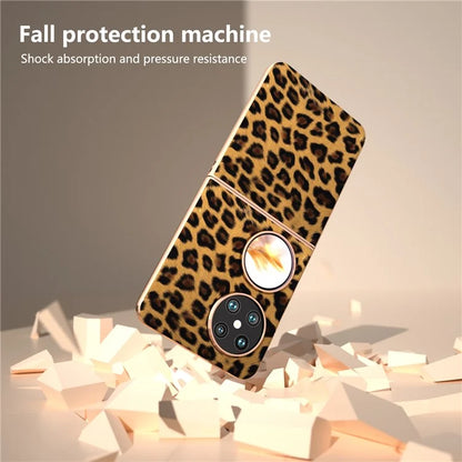 For Huawei Pocket 2 Case Leopard Pattern Leather+PC Ultra Thin Protective Phone Cover