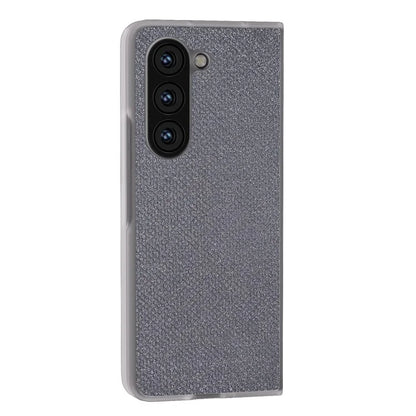 For Samsung Galaxy Z Fold5 5G Case Scratch Proof Rhinestone Texture Leather+PC Phone Cover