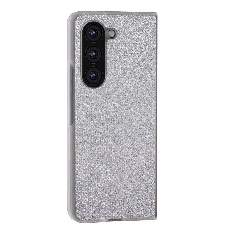 For Samsung Galaxy Z Fold5 5G Case Scratch Proof Rhinestone Texture Leather+PC Phone Cover