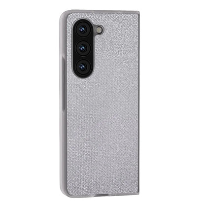 For Samsung Galaxy Z Fold5 5G Case Scratch Proof Rhinestone Texture Leather+PC Phone Cover