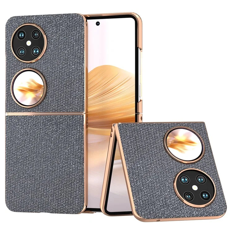 For Huawei Pocket 2 Electroplated Case Rhinestone Texture Cell Phone Cover
