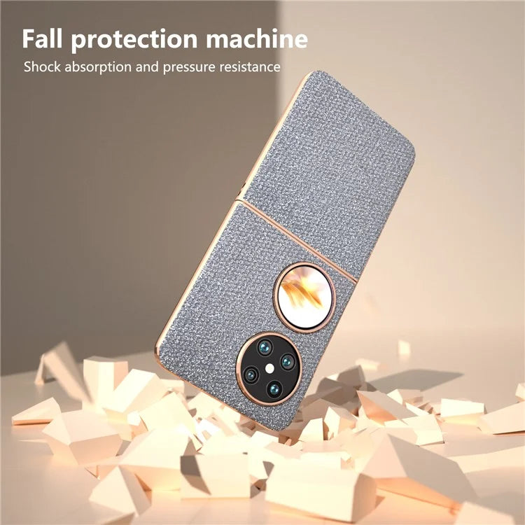 For Huawei Pocket 2 Electroplated Case Rhinestone Texture Cell Phone Cover