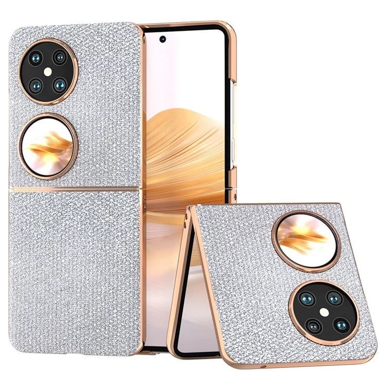 For Huawei Pocket 2 Electroplated Case Rhinestone Texture Cell Phone Cover