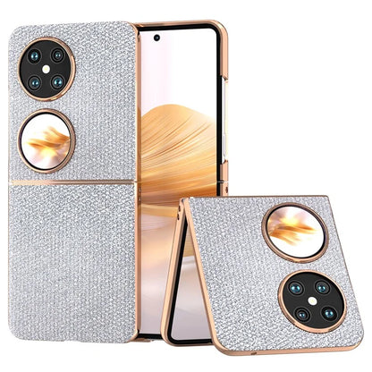 For Huawei Pocket 2 Electroplated Case Rhinestone Texture Cell Phone Cover