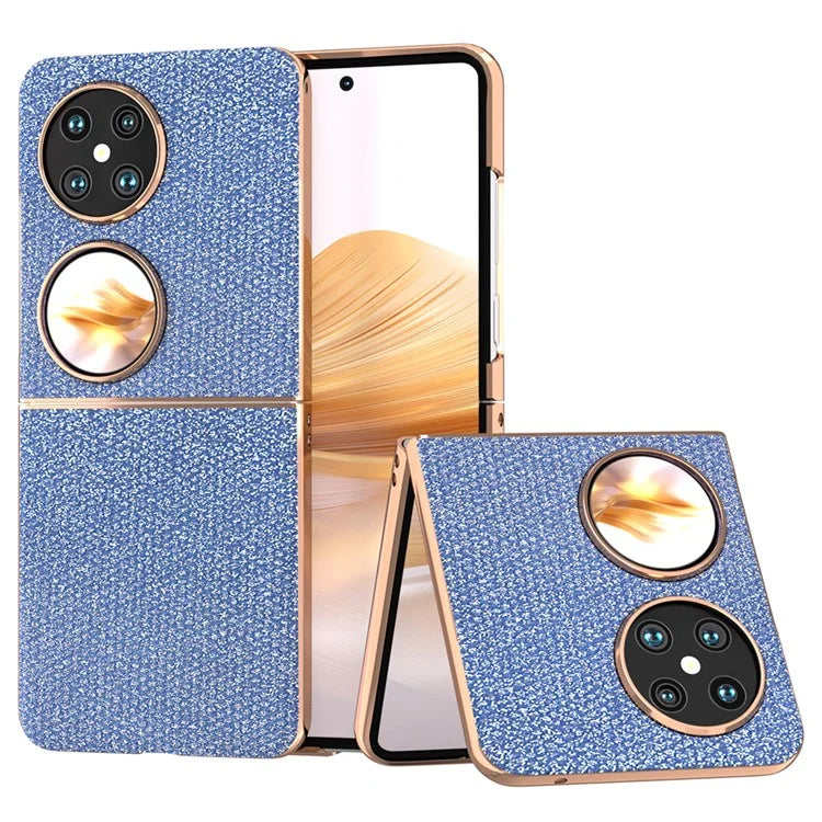 For Huawei Pocket 2 Electroplated Case Rhinestone Texture Cell Phone Cover
