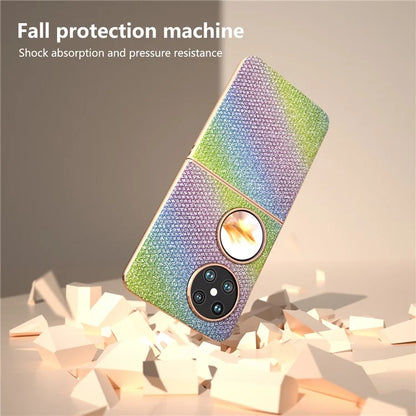 For Huawei Pocket 2 Electroplated Case Rhinestone Texture Cell Phone Cover