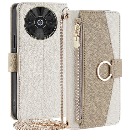 For Xiaomi Redmi A3 / Poco C61 4G Case Card Slots Stand Leather Mobile Phone Cover with Mirror