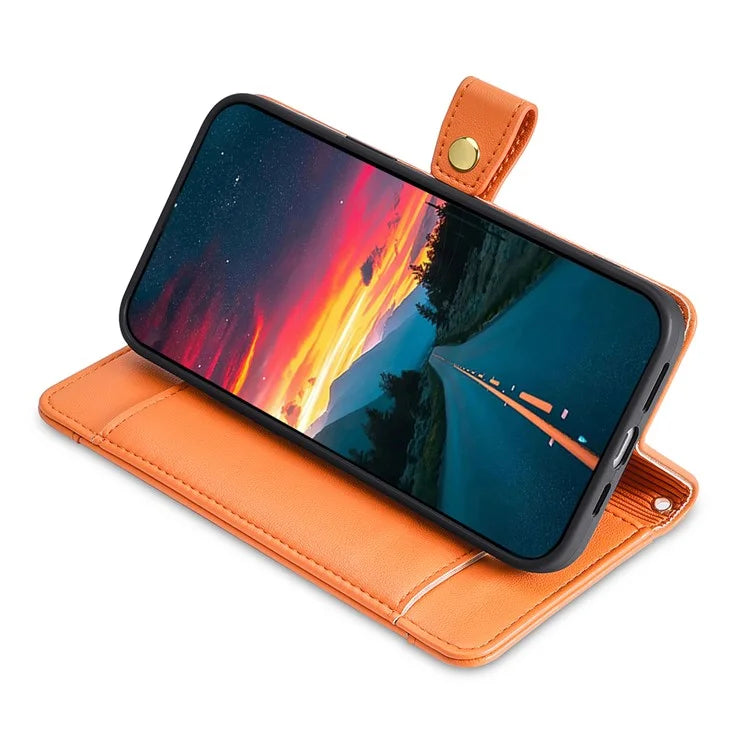 For Xiaomi Redmi Turbo 3 5G / Poco F6 5G Case PU Leather Zipper Flip Phone Cover with 6 Card Slots
