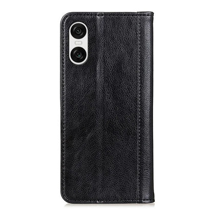 For Sony Xperia 10 VI Case Litchi Texture Split Leather Stand Phone Cases Wholesale