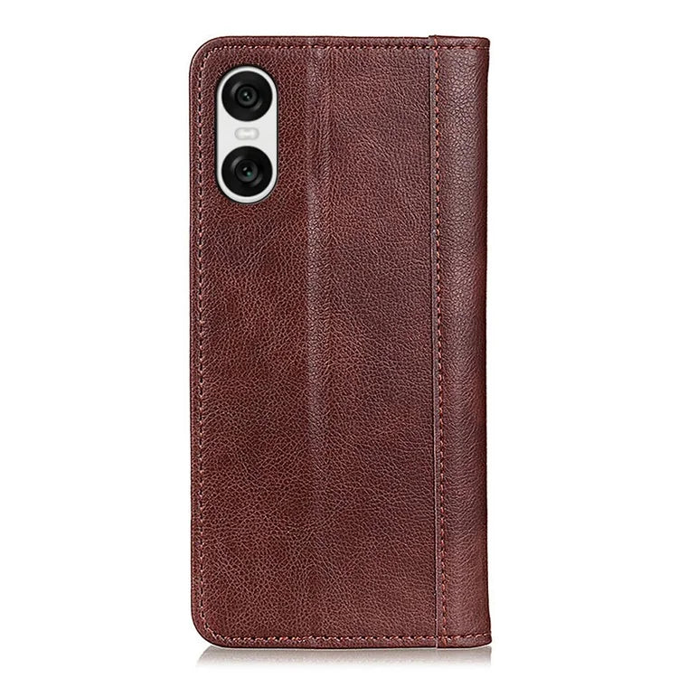 For Sony Xperia 10 VI Case Litchi Texture Split Leather Stand Phone Cases Wholesale