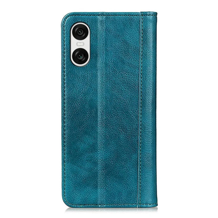For Sony Xperia 10 VI Case Litchi Texture Split Leather Stand Phone Cases Wholesale