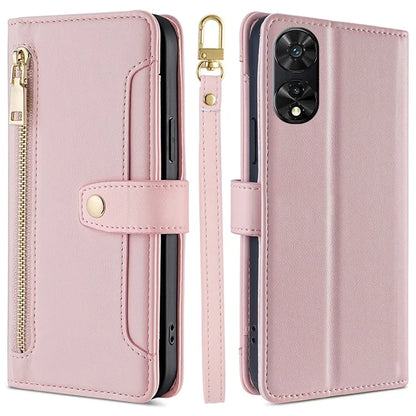 For TCL 505 Case PU Leather Bump Proof Cash Pocket Crossbody Phone Cover
