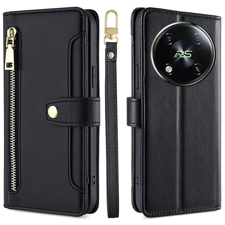 For itel RS4 4G Case 6 Card Holder Slots PU Leather Purse Style Crossbody Phone Cover