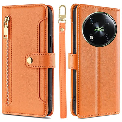 For itel RS4 4G Case 6 Card Holder Slots PU Leather Purse Style Crossbody Phone Cover